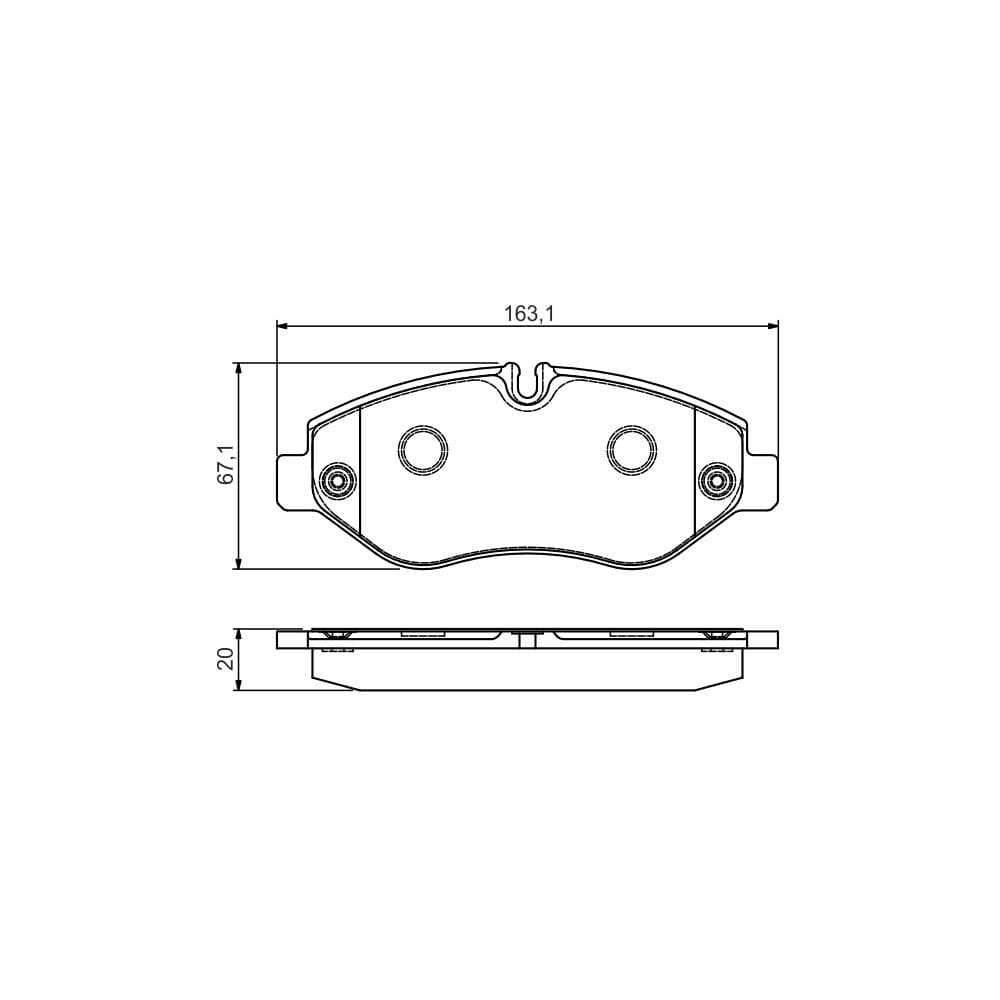 Set placute frana disc BOSCH 0 986 495 113
