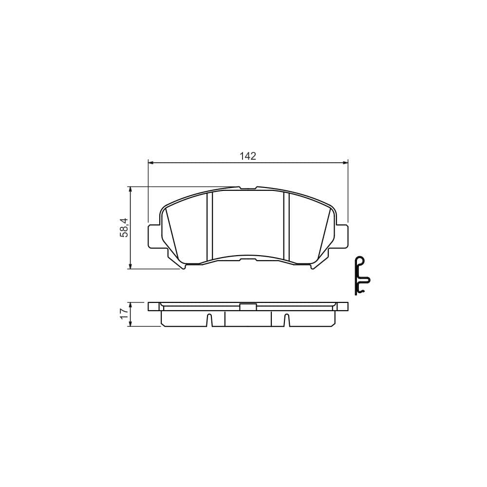 Set placute frana disc BOSCH 0 986 494 501