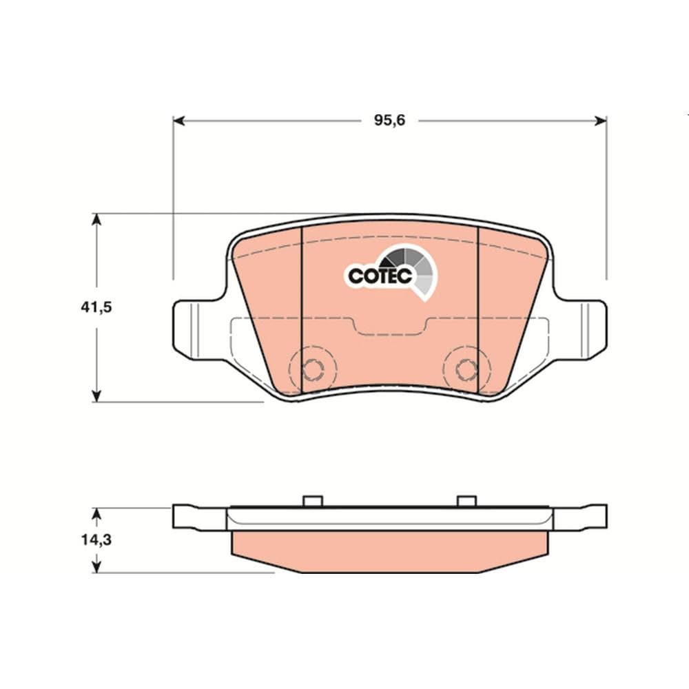 Set placute frana disc TRW GDB1481