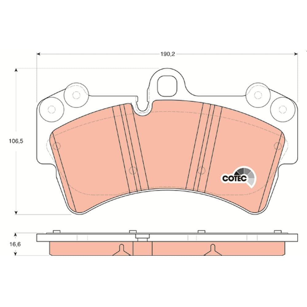 Set placute frana disc TRW GDB1548