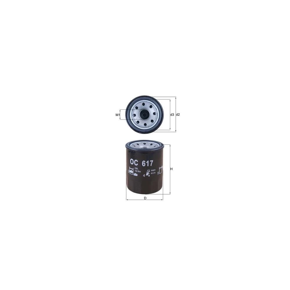 Filtru ulei MAHLE OC 617