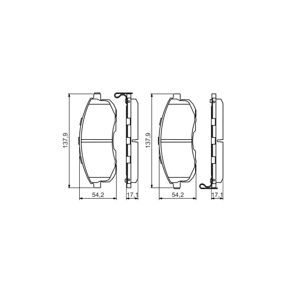 Set placute frana disc BOSCH 0 986 494 572