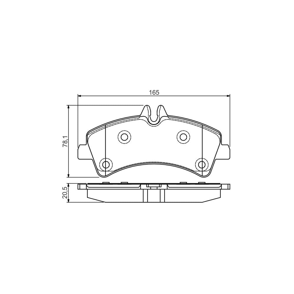 Set placute frana disc BOSCH 0 986 495 099