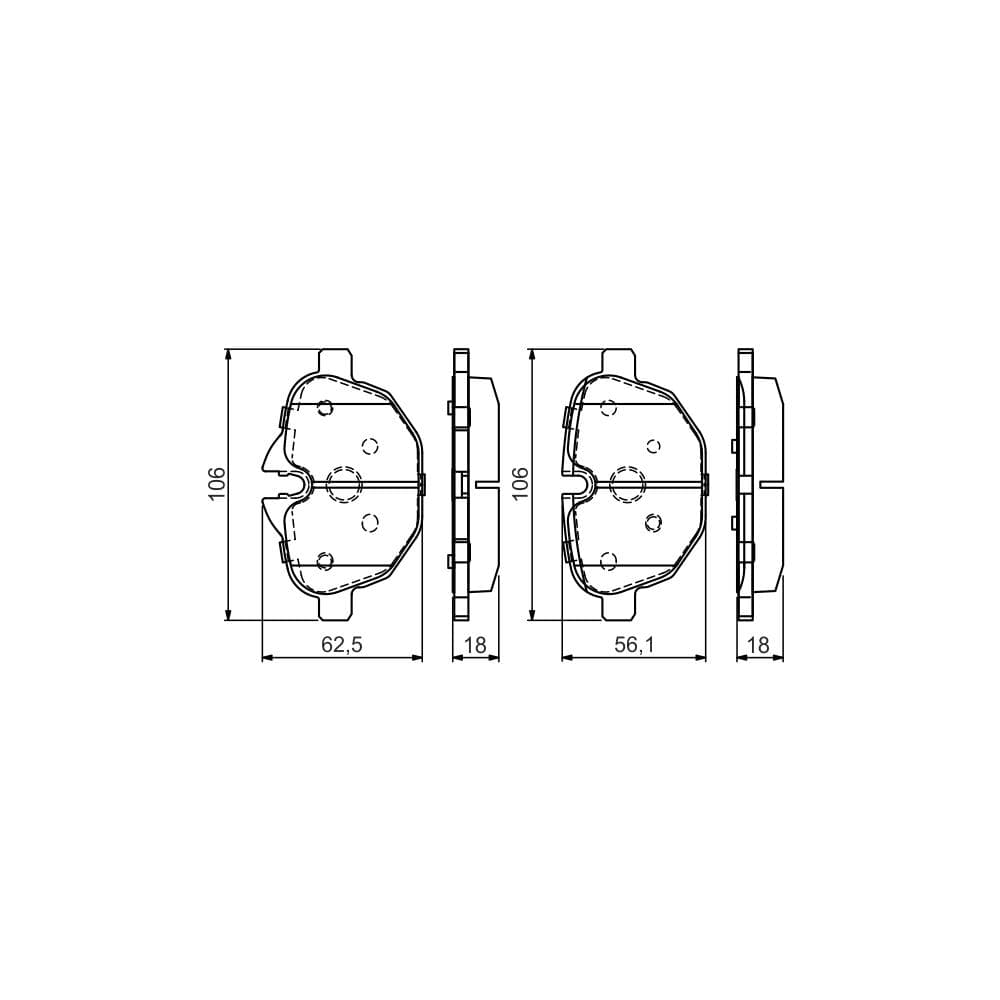 Set placute frana disc BOSCH 0 986 495 442