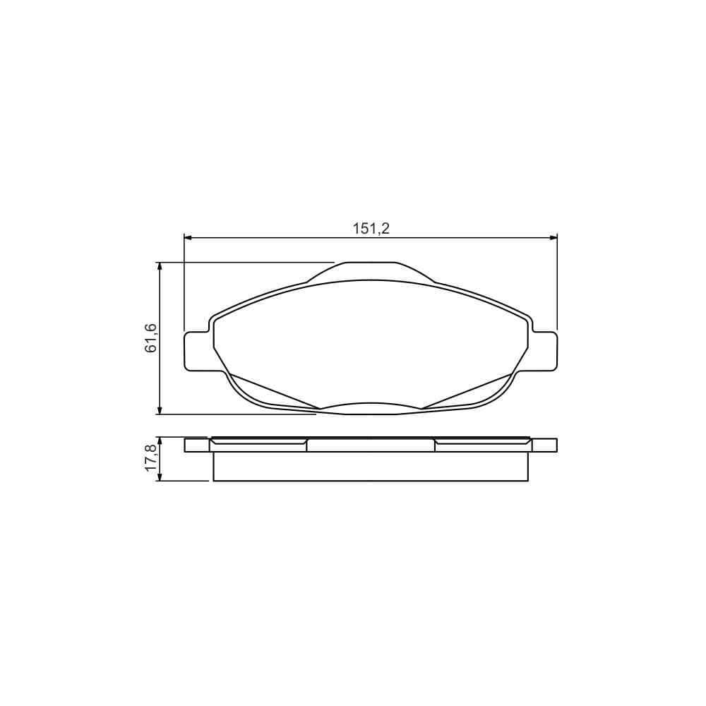 Set placute frana disc BOSCH 0 986 495 266