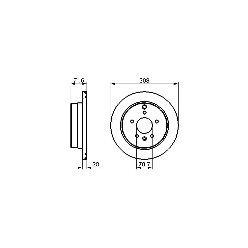 Disc frana BOSCH 0 986 479 268