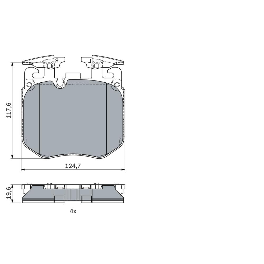 Set placute frana disc BOSCH 0 986 424 431
