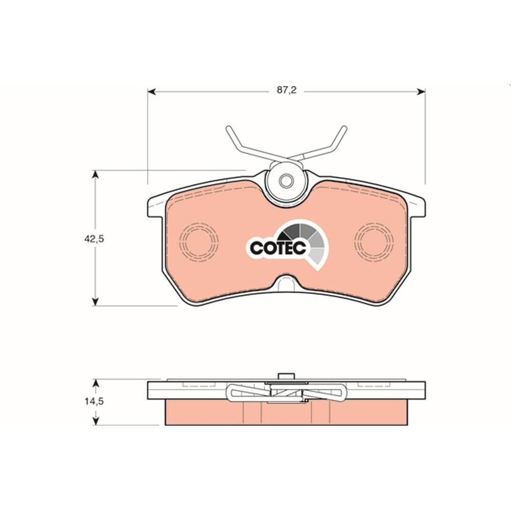 Set placute frana disc TRW GDB1354