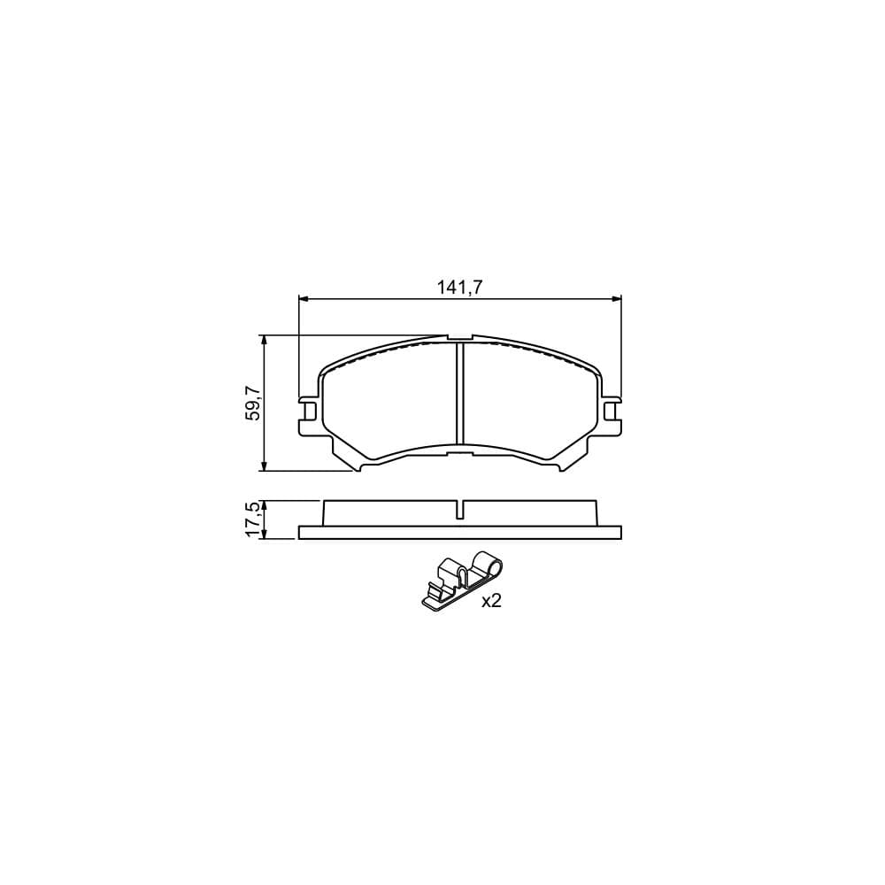 Set placute frana disc BOSCH 0 986 494 720