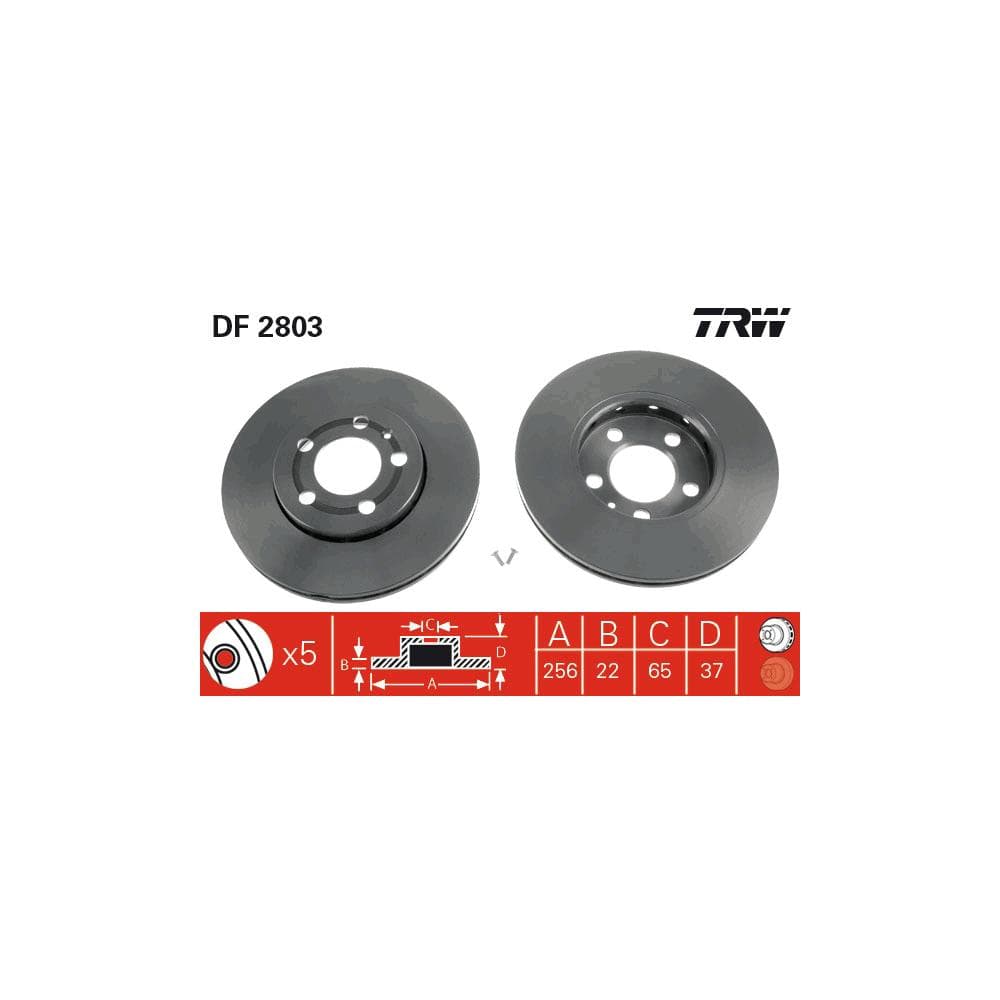 Disc frana TRW DF2803