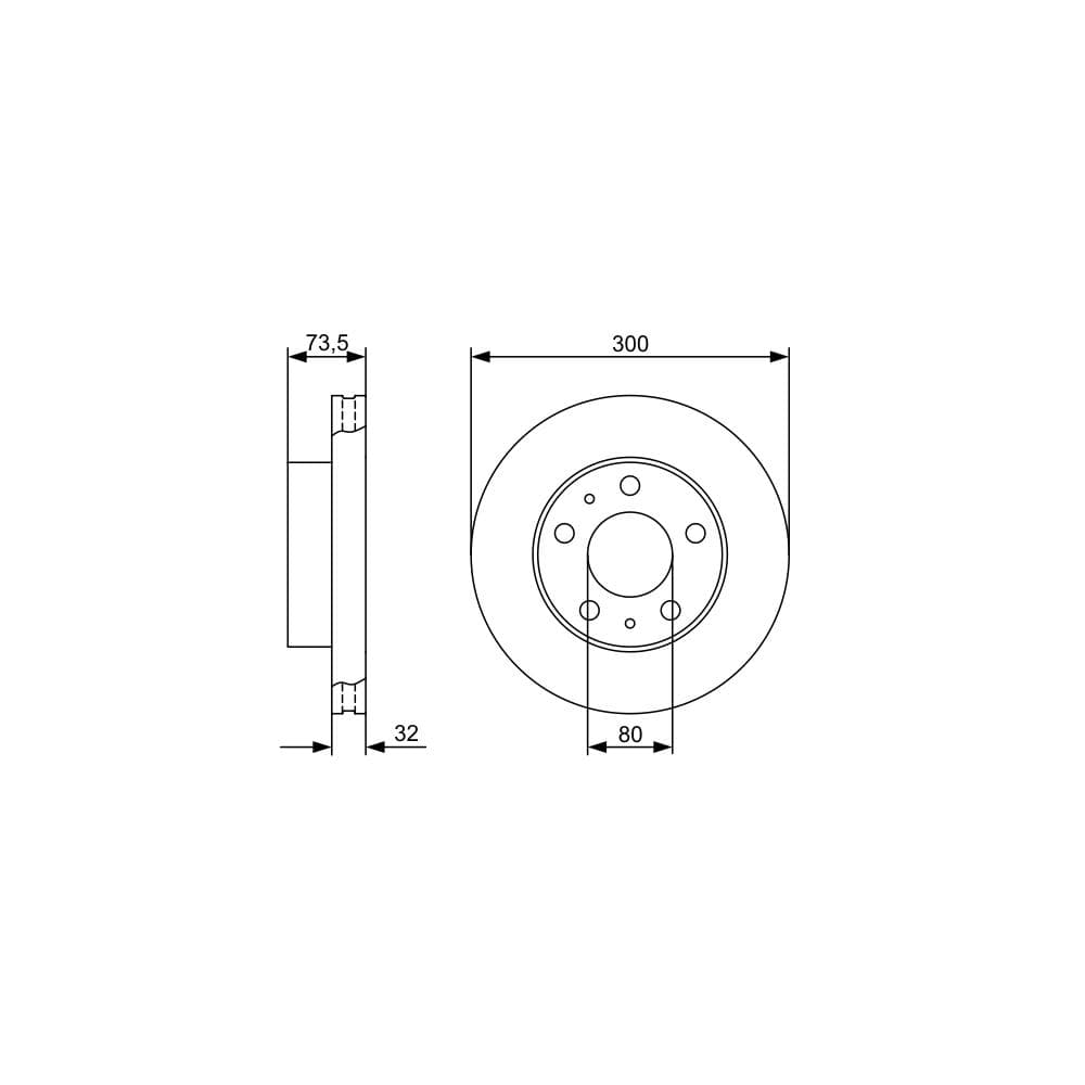 Disc frana BOSCH 0 986 479 315