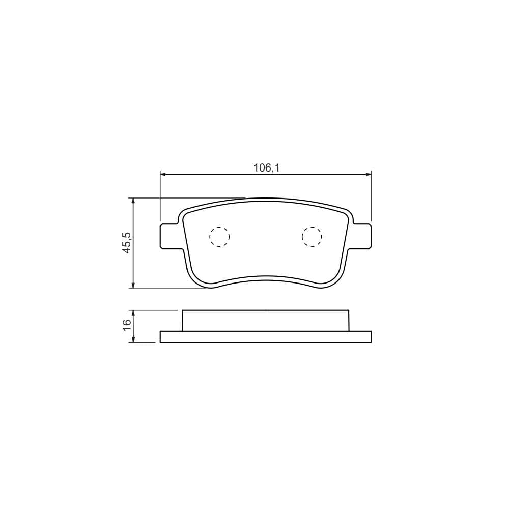 Set placute frana disc BOSCH 0 986 494 452