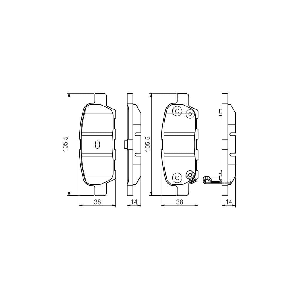 Set placute frana disc BOSCH 0 986 495 089