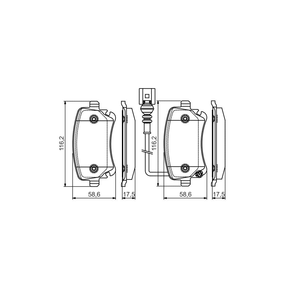 Set placute frana disc BOSCH 0 986 495 094