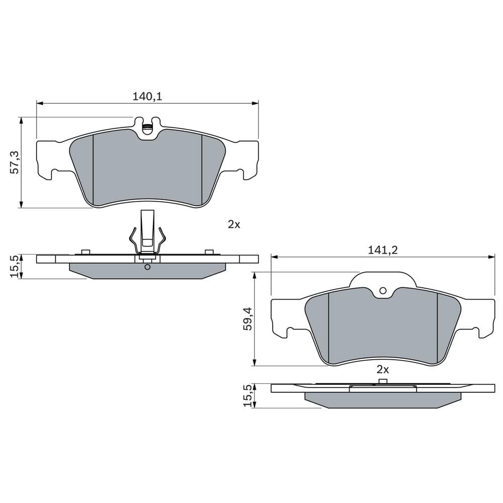 Set placute frana disc BOSCH 0 986 424 699