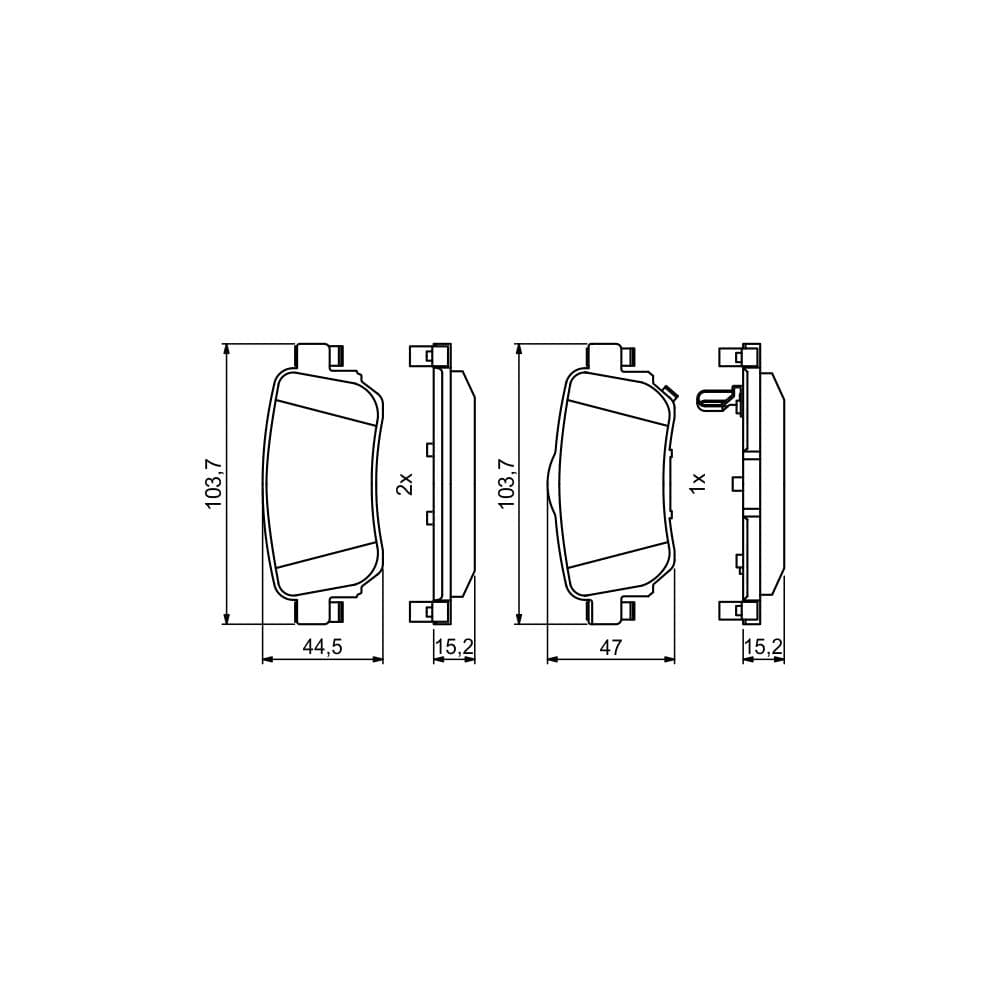 Set placute frana disc BOSCH 0 986 494 816