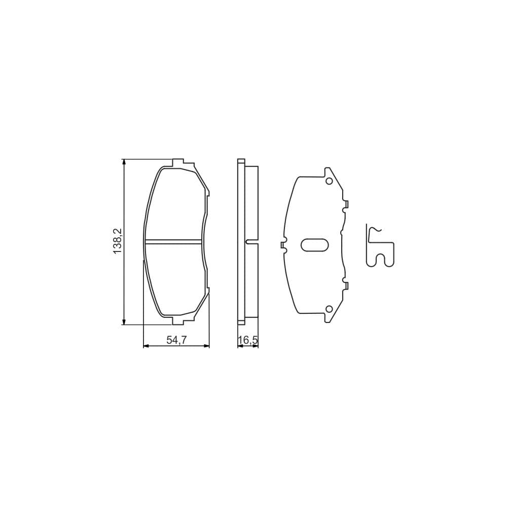 Set placute frana disc BOSCH 0 986 494 241
