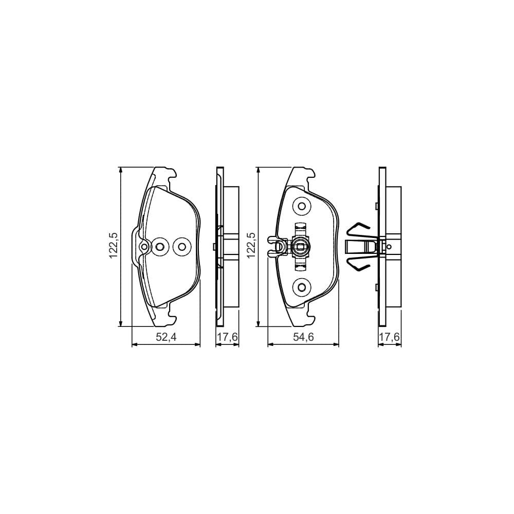 Set placute frana disc BOSCH 0 986 495 105
