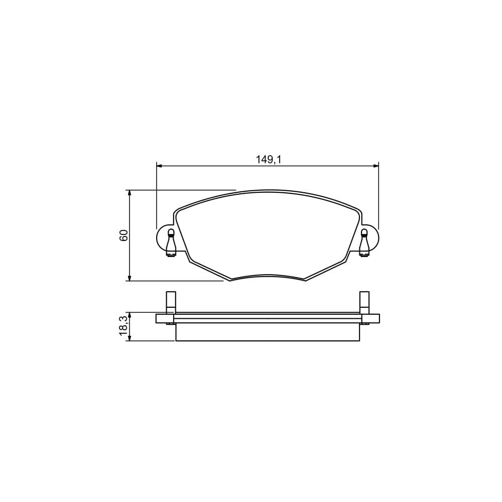 Set placute frana disc BOSCH 0 986 495 230