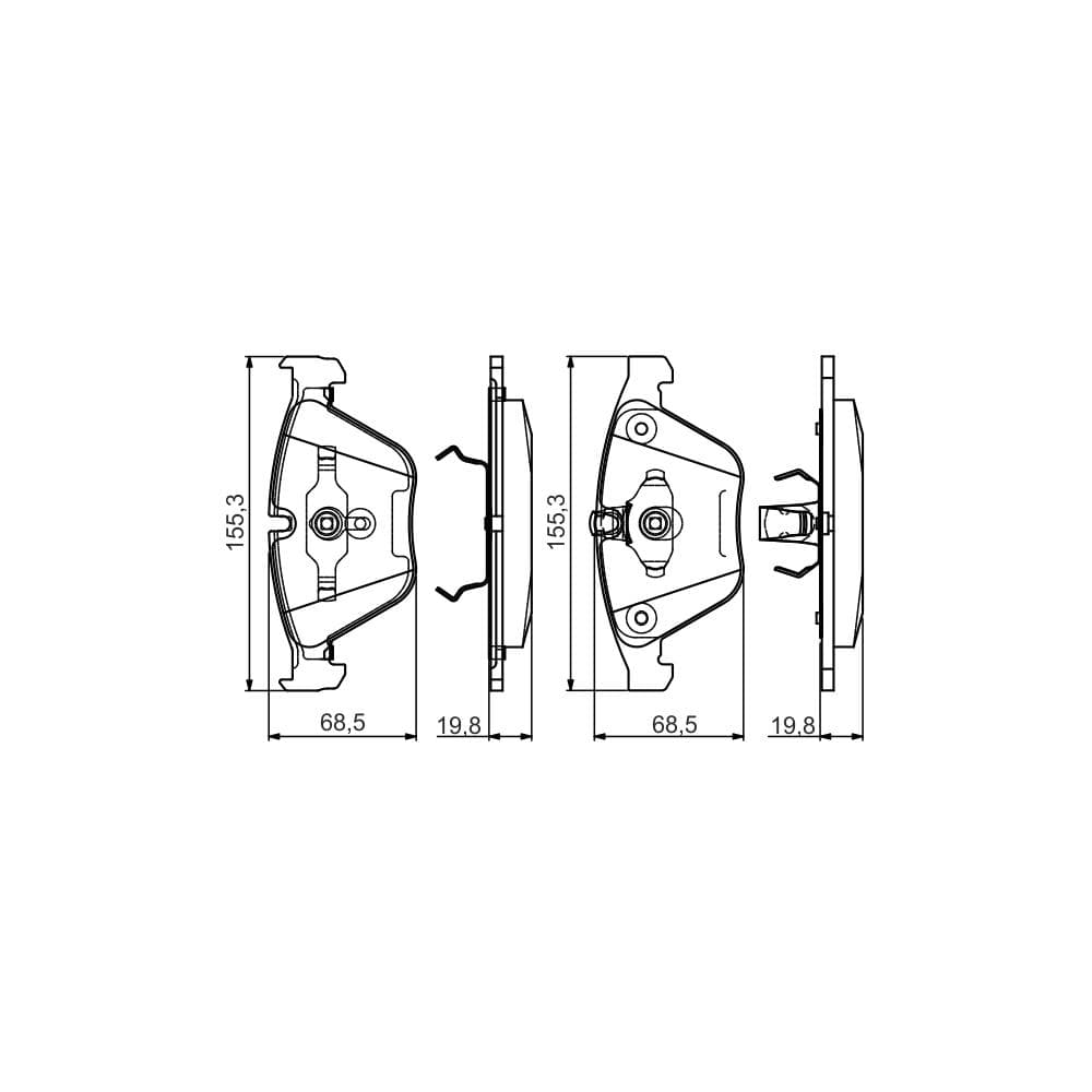 Set placute frana disc BOSCH 0 986 495 082