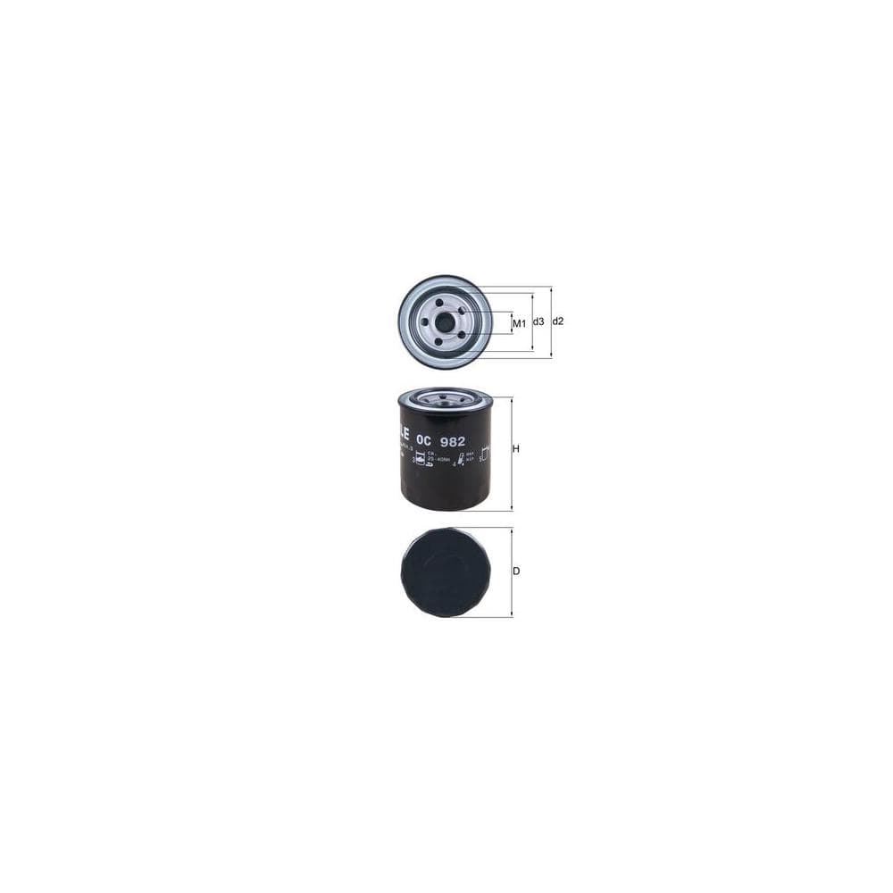 Filtru ulei MAHLE OC 982