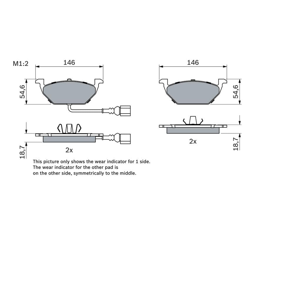 Set placute frana disc BOSCH 0 986 494 524