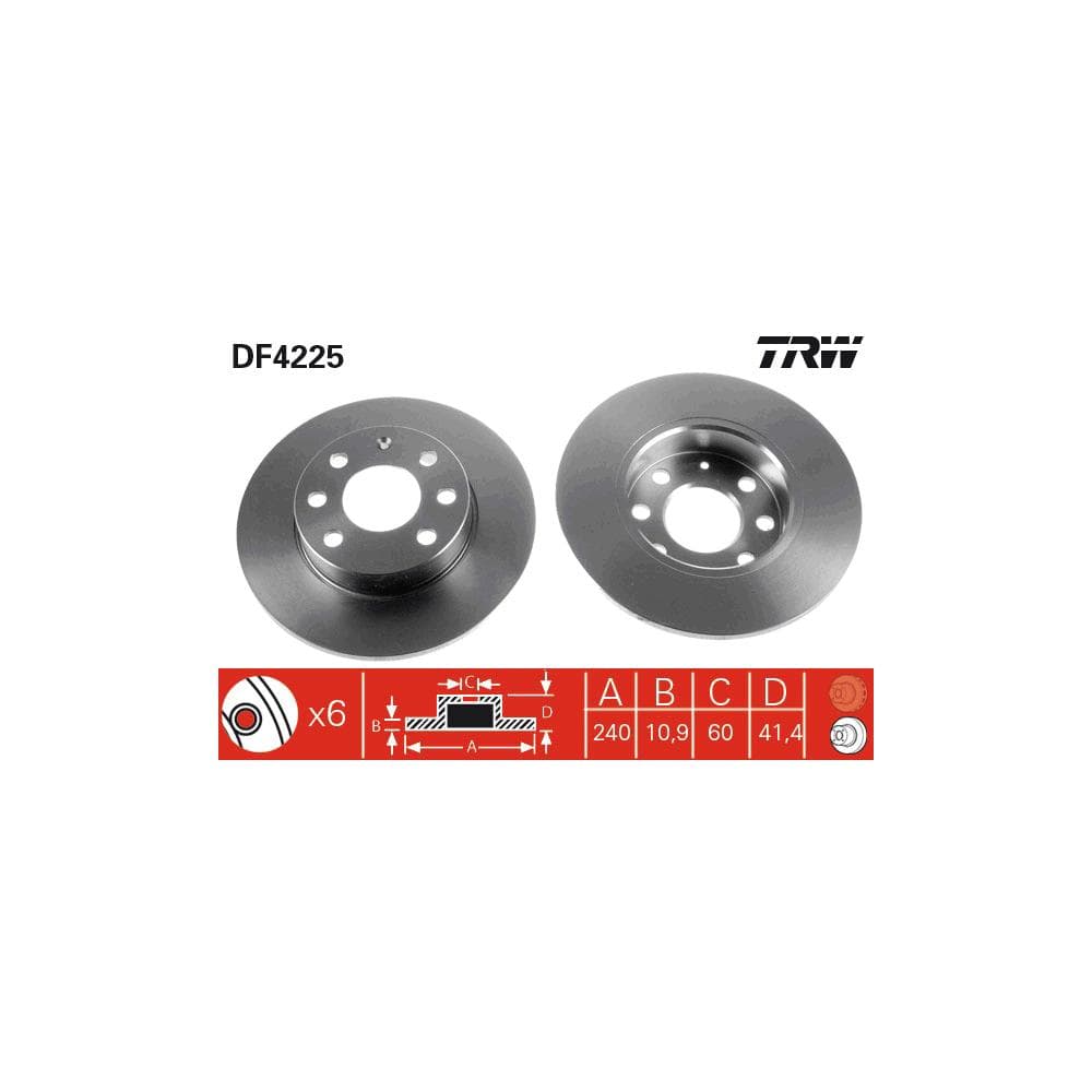 Disc frana TRW DF4225