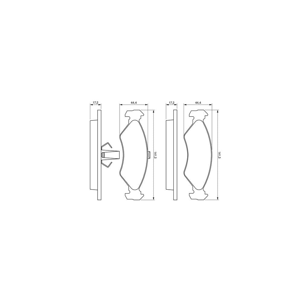 Set placute frana disc BOSCH 0 986 424 416