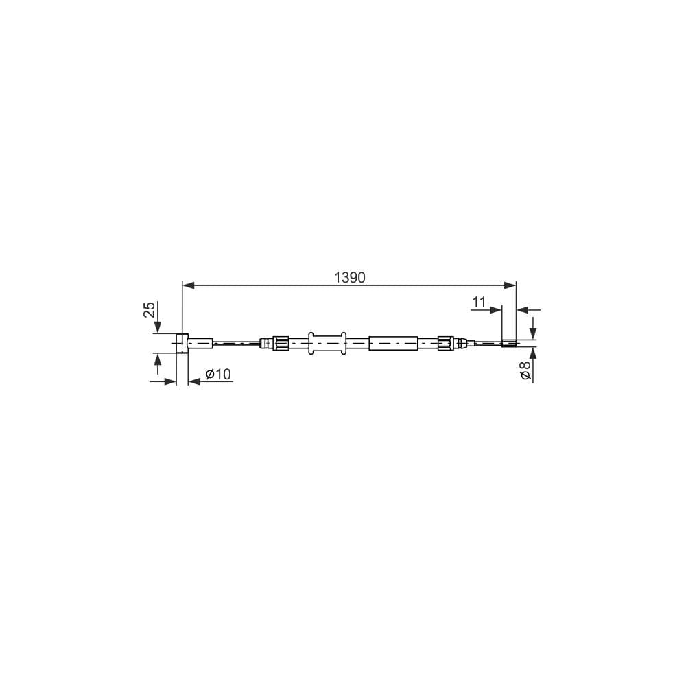 Cablu, frana de parcare BOSCH 1 987 482 213