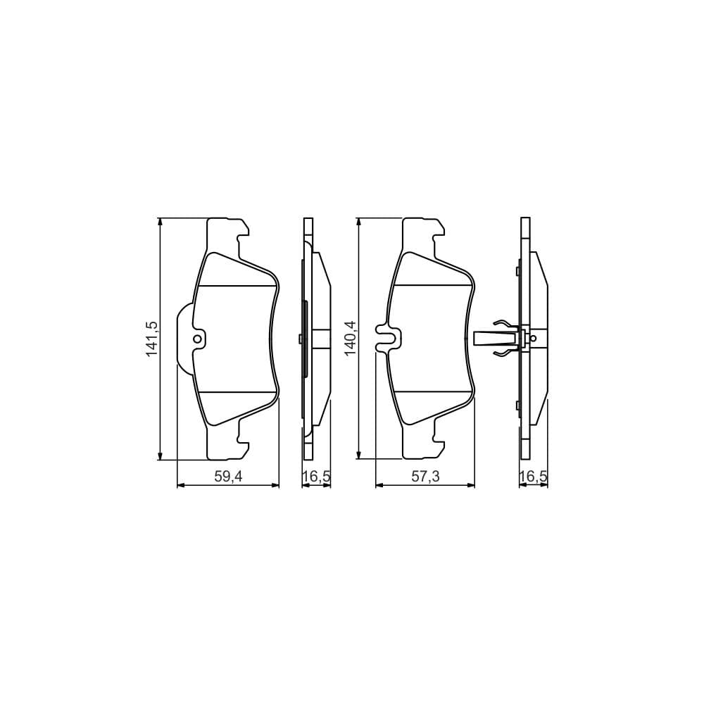 Set placute frana disc BOSCH 0 986 495 248