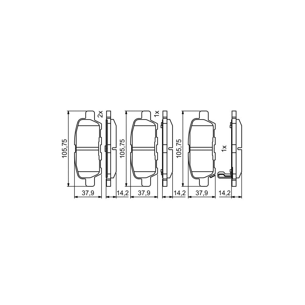 Set placute frana disc BOSCH 0 986 494 861
