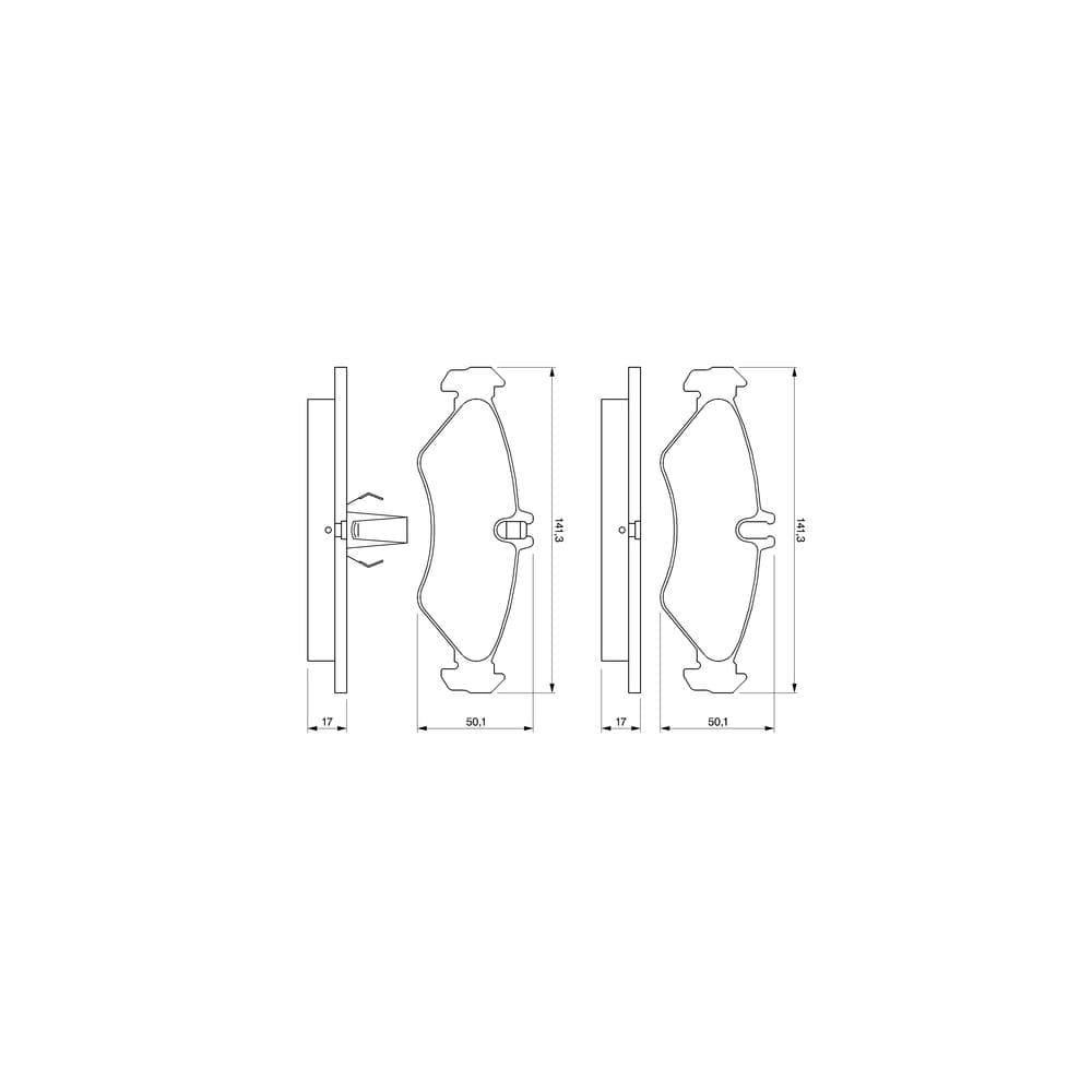 Set placute frana disc BOSCH 0 986 424 463