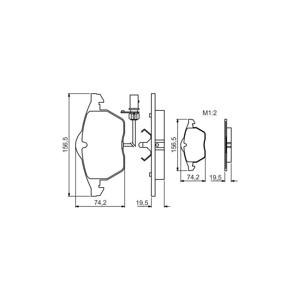 Set placute frana disc BOSCH 0 986 495 232