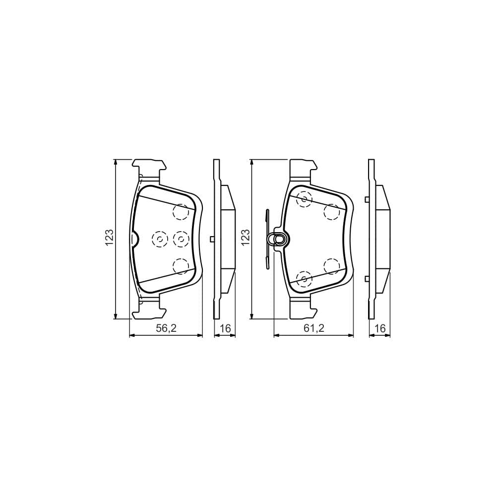 Set placute frana disc BOSCH 0 986 494 659