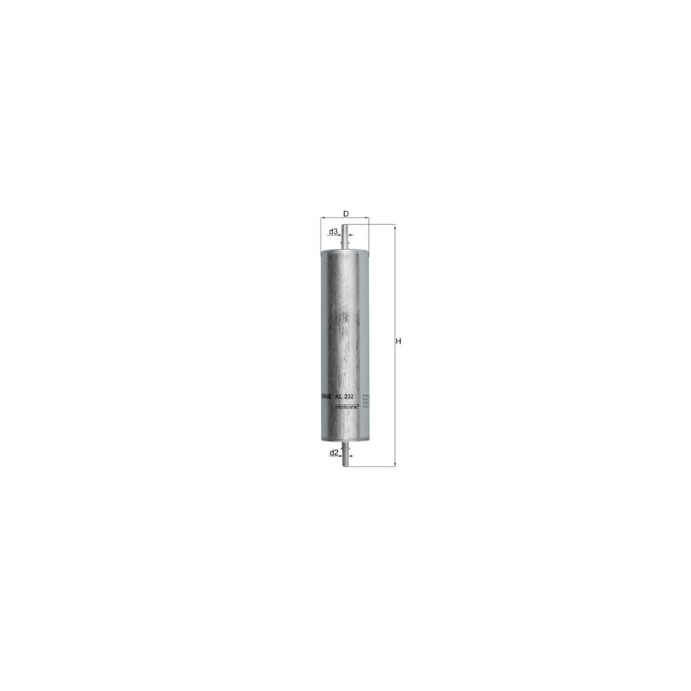 Filtru combustibil MAHLE KL 232