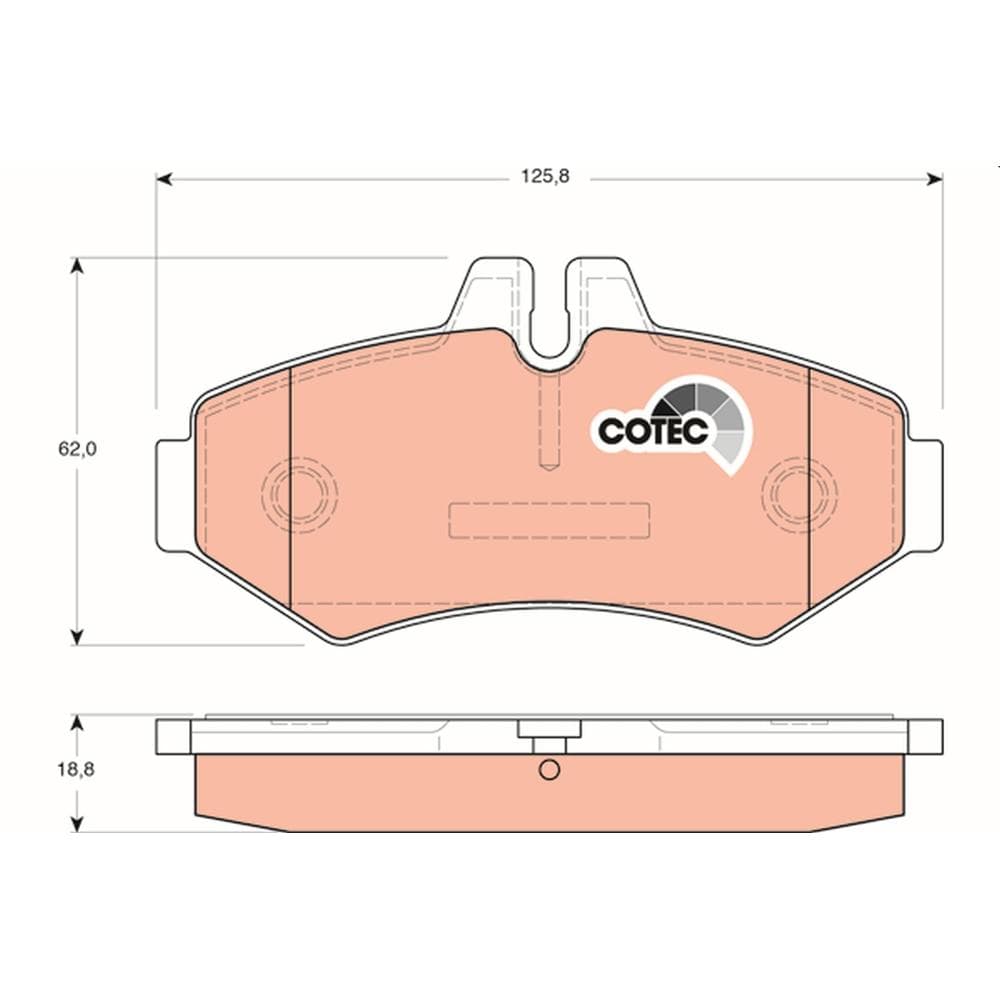 Set placute frana disc TRW GDB1399