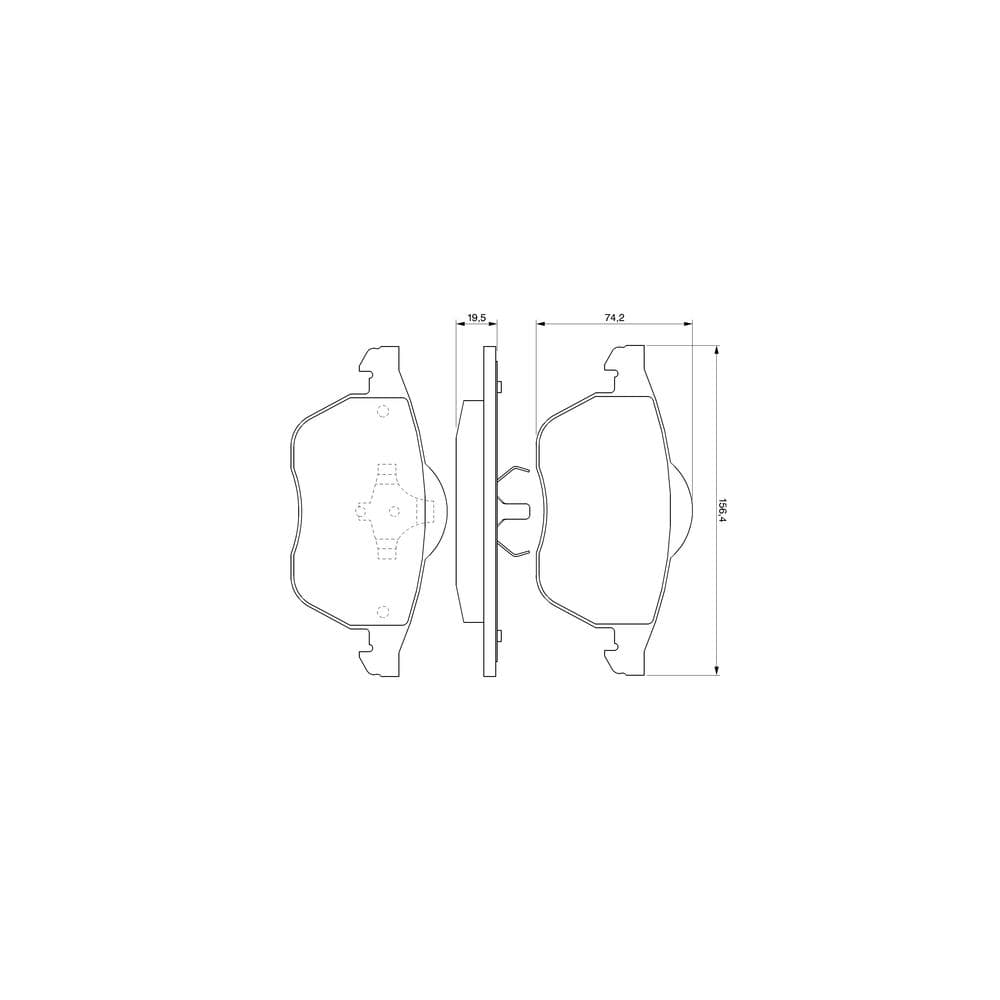 Set placute frana disc BOSCH 0 986 424 481