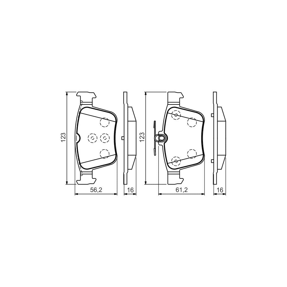 Set placute frana disc BOSCH 0 986 494 658