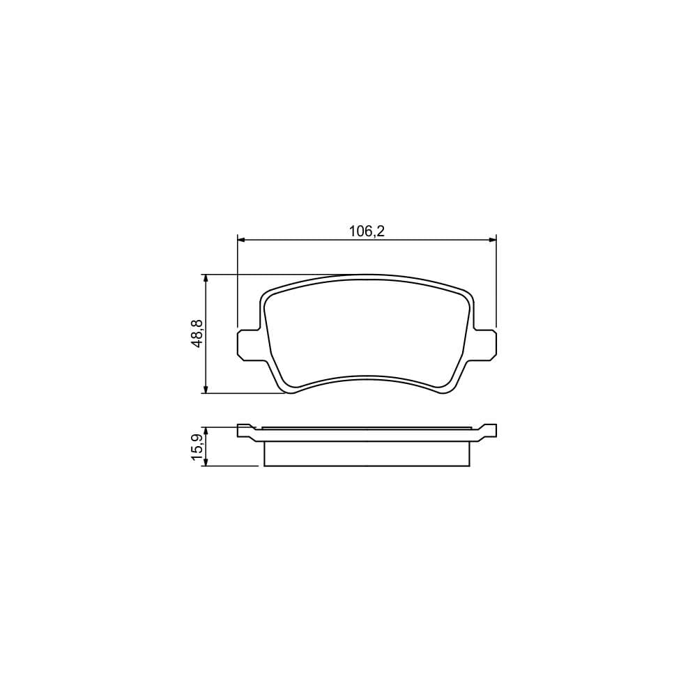 Set placute frana disc BOSCH 0 986 494 248