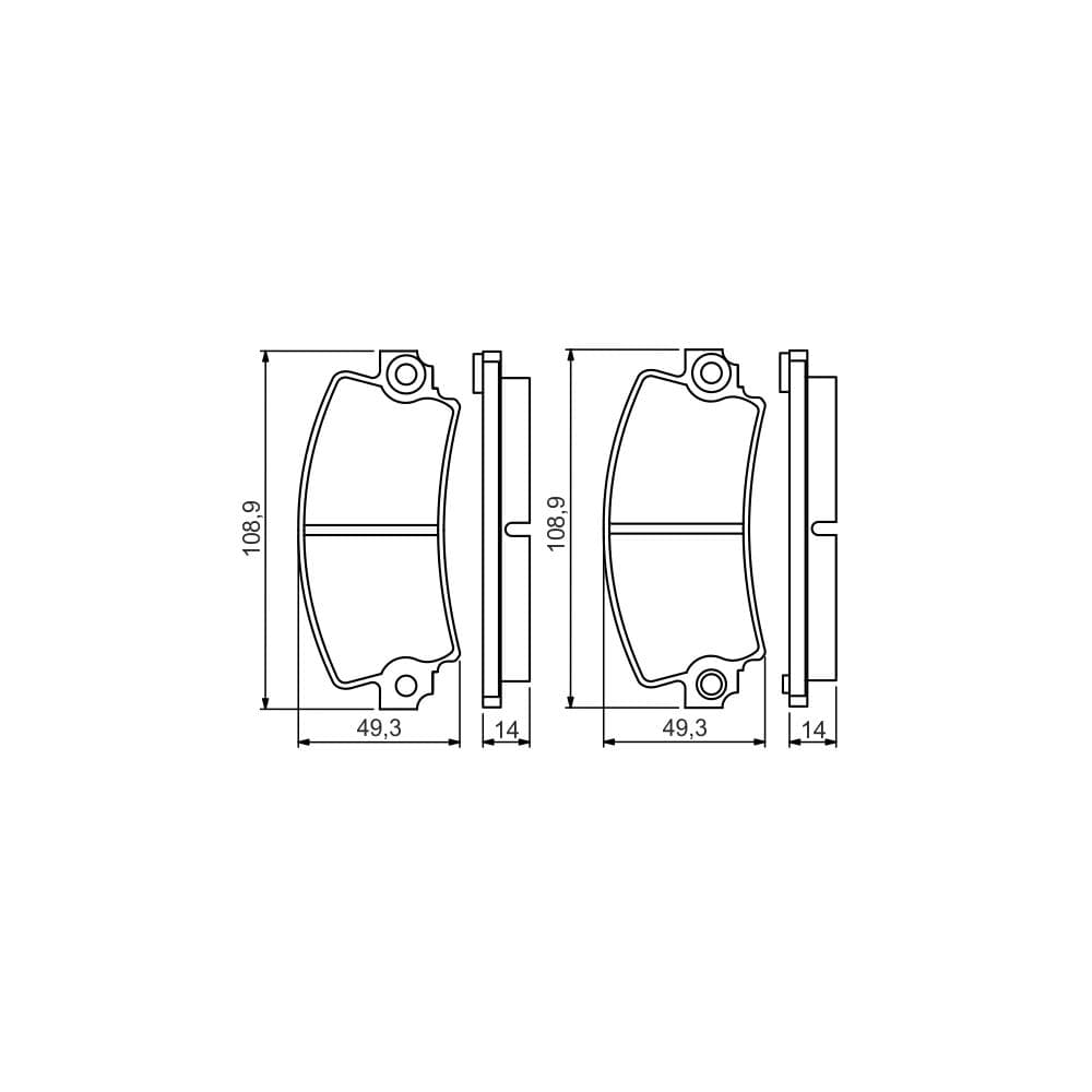 Set placute frana disc BOSCH 0 986 495 270