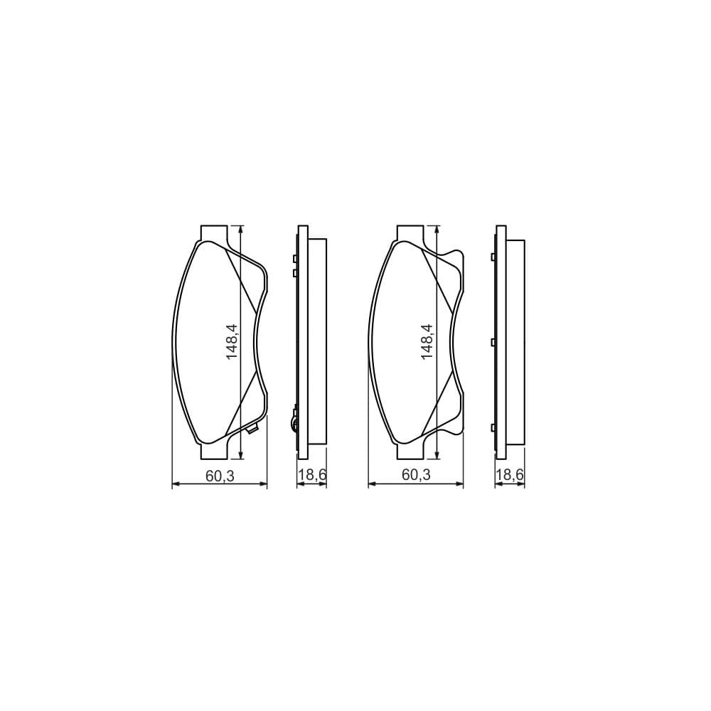 Set placute frana disc BOSCH 0 986 494 433