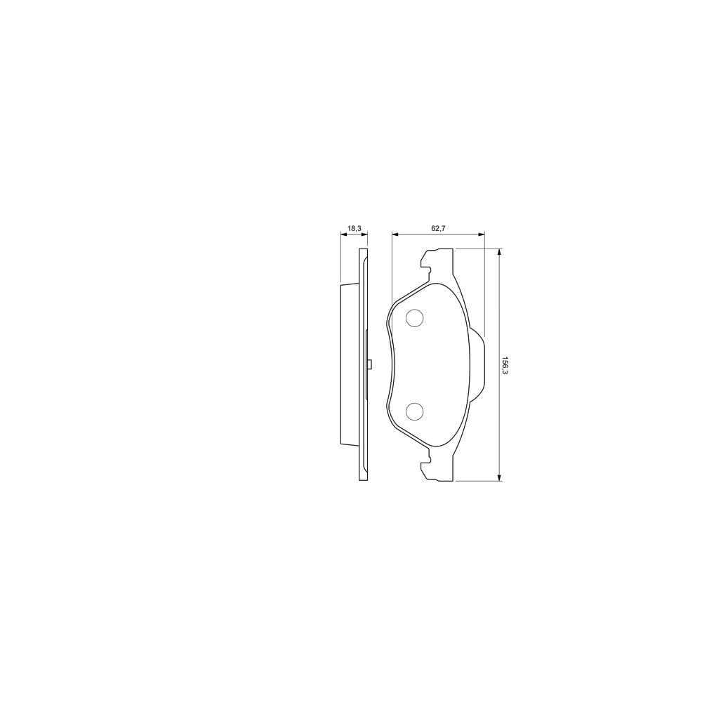 Set placute frana disc BOSCH 0 986 494 034