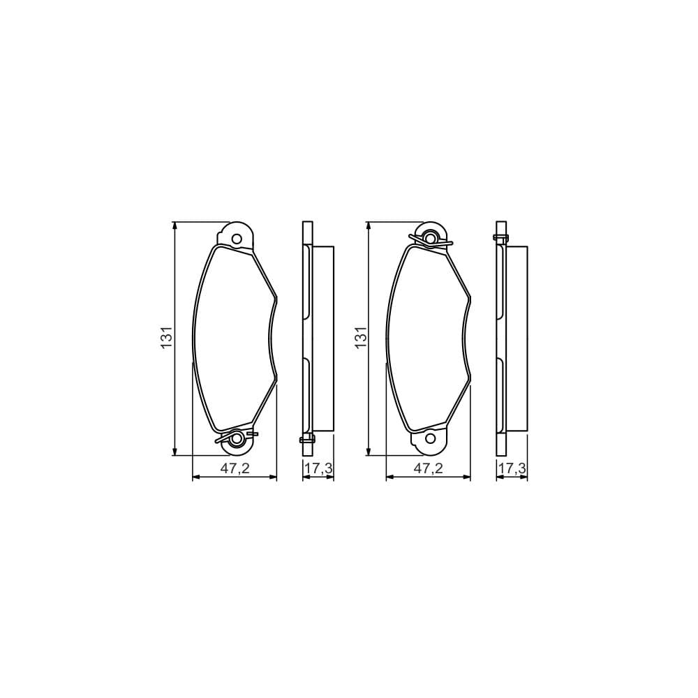 Set placute frana disc BOSCH 0 986 495 235