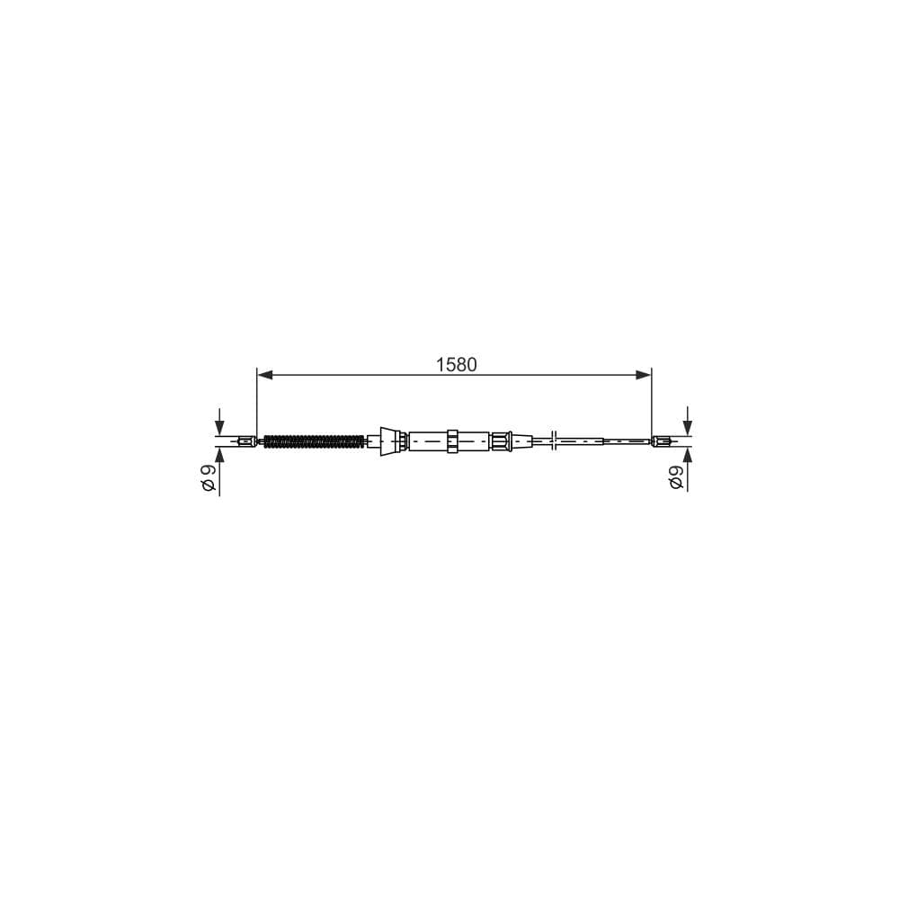 Cablu, frana de parcare BOSCH 1 987 477 806