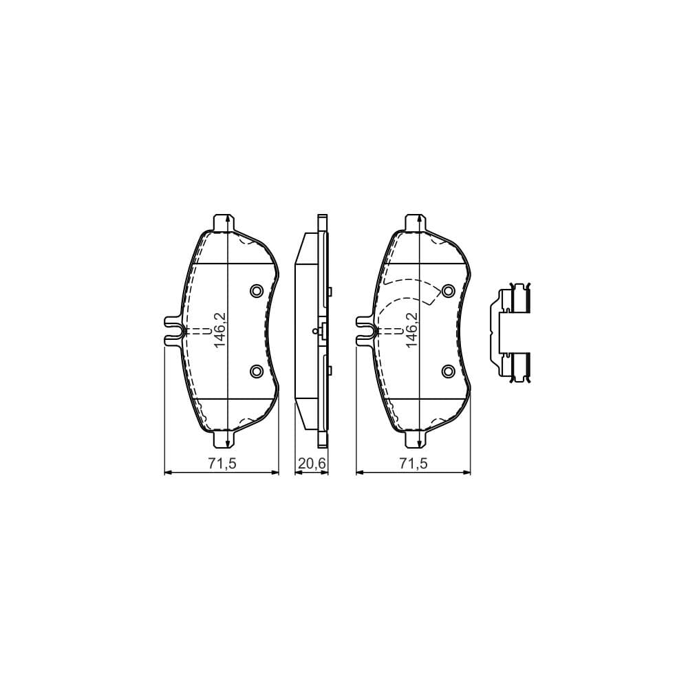 Set placute frana disc BOSCH 0 986 494 593