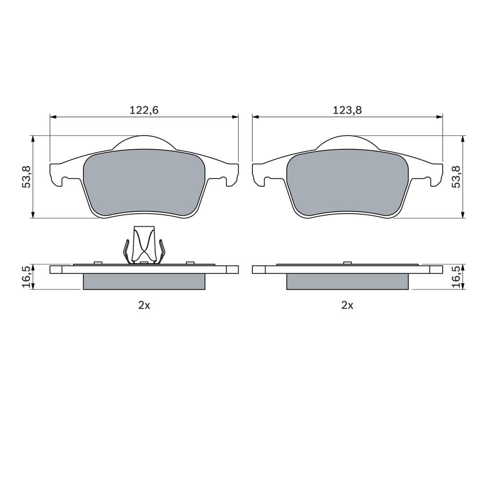Set placute frana disc BOSCH 0 986 424 539