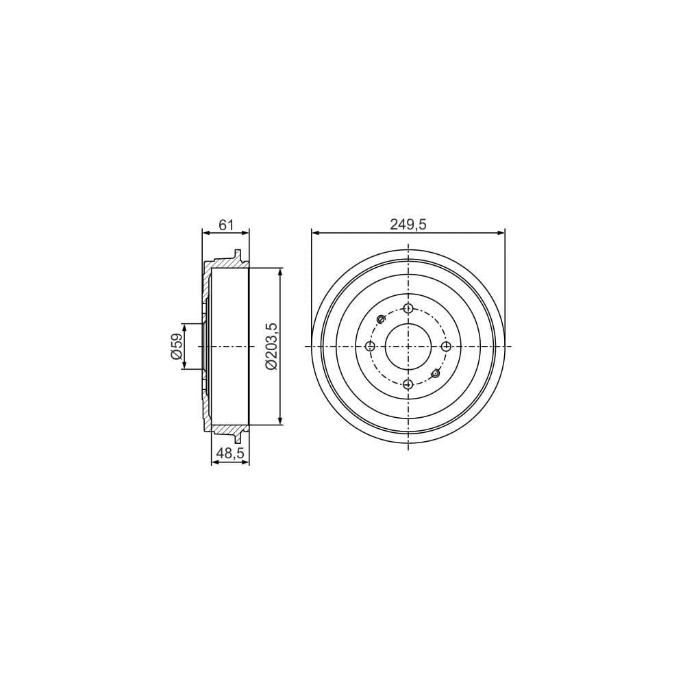 Tambur frana BOSCH 0 986 477 286