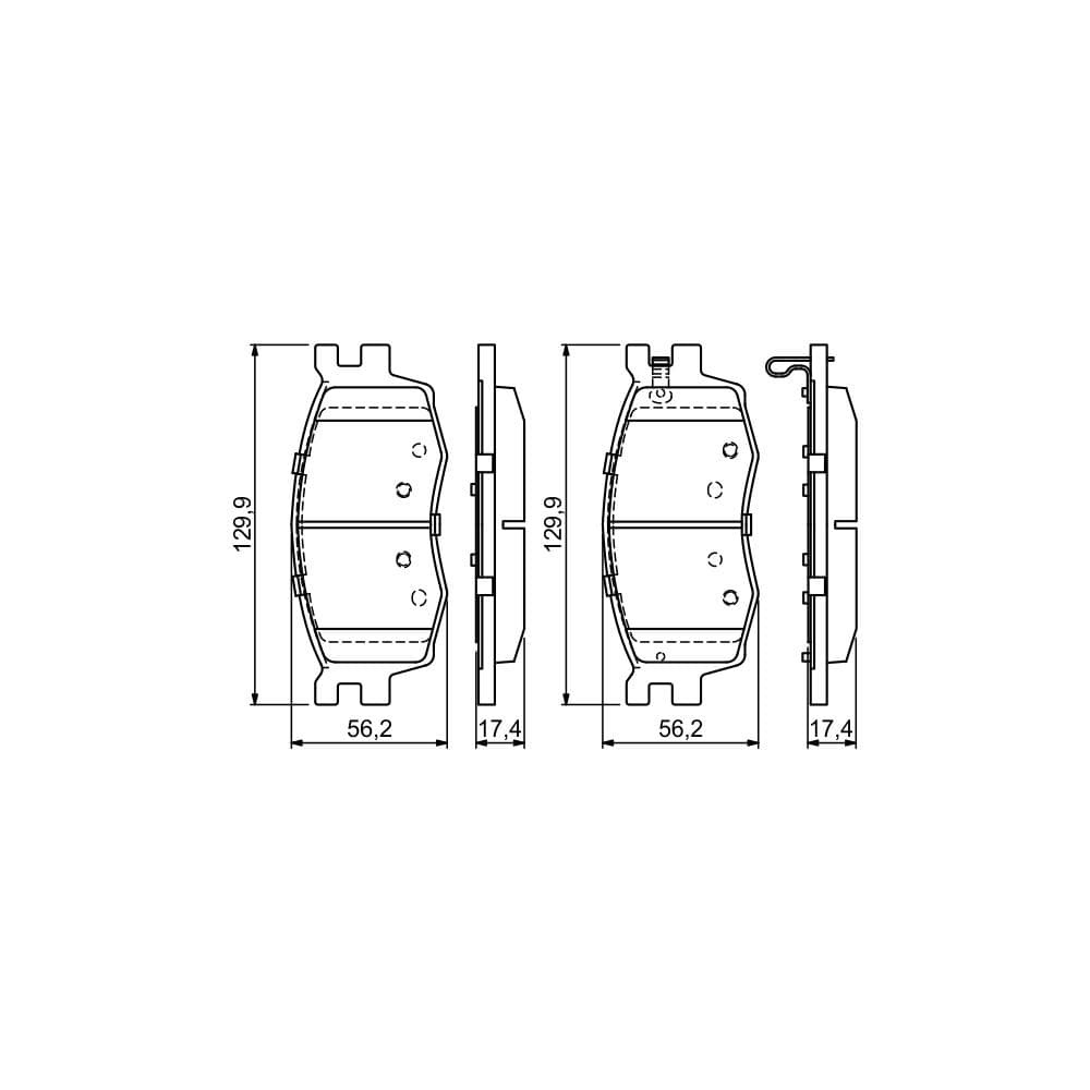 Set placute frana disc BOSCH 0 986 494 139