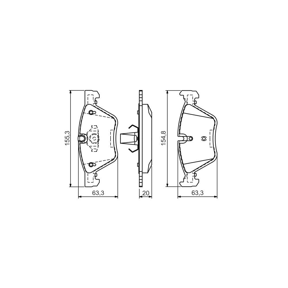 Set placute frana disc BOSCH 0 986 494 118