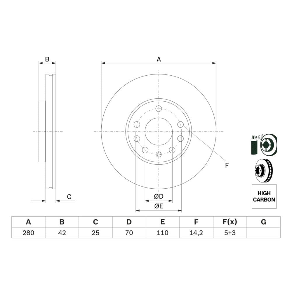 Disc frana BOSCH 0 986 478 883